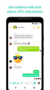 ماسنجر فيس بوك | تحميل تطبيق الاتصال Messenger 5 تعدد الالوان في ماسنجر فيس بوك