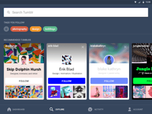 تمبلر | تحميل تطبيق التواصل الاجتماعي Tumblr 11 tumblr homepage