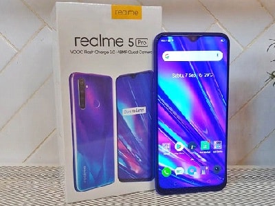 فتح علبة هاتف Realme 5 pro
