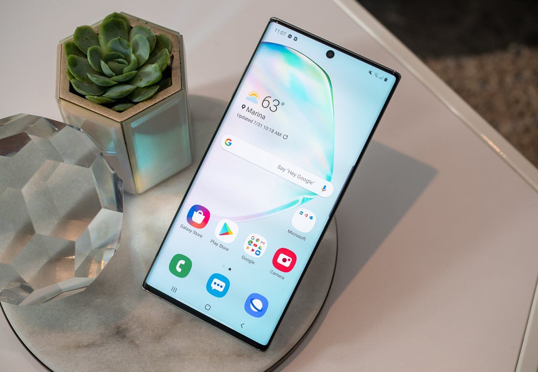 أفضل 10 هواتف سامسونج مع المواصفات - best samsung phones 6 هاتف سامسونج Samsung Galaxy Note 10 Plus