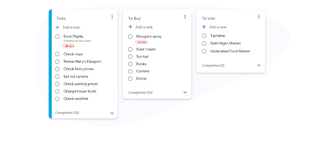 أفضل تطبيقات عمل قائمة مهام to do list 4 خدمة Google Tasks